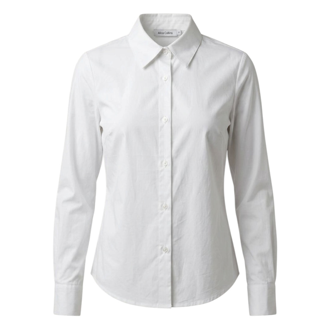 Alice Collins Kim Plain Shirt White