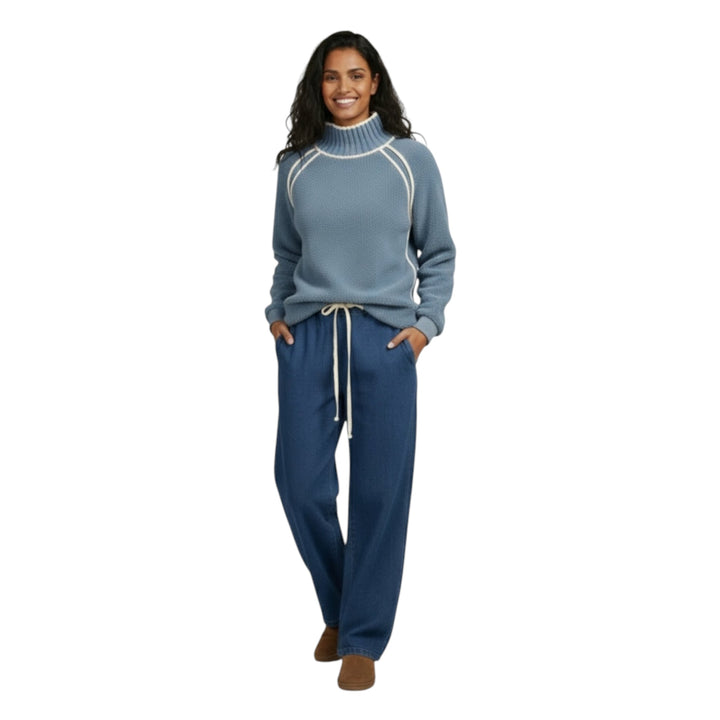 Alice Collins Tanya Sweater Blue Smoke