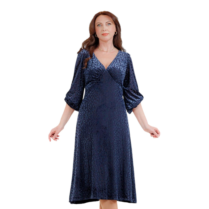 Allison Long Sleeve Dress Navy
