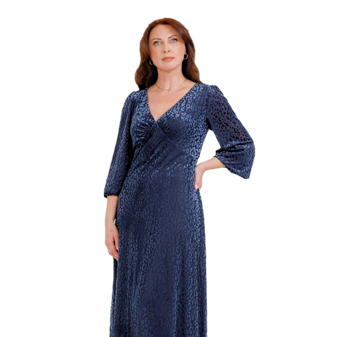 Allison Long Sleeve Dress Navy