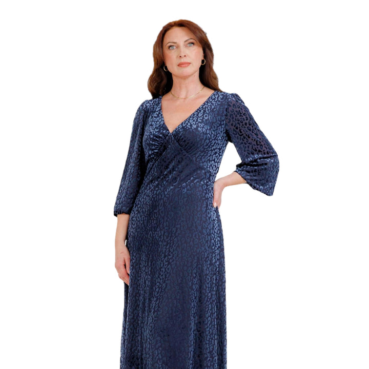 Allison Long Sleeve Dress Navy