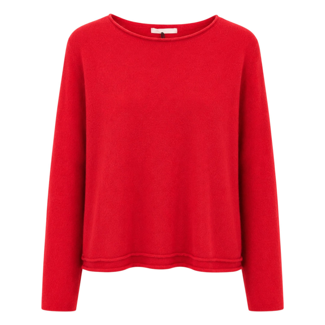 Amazing Woman Chloe Boxy Sweater True Red