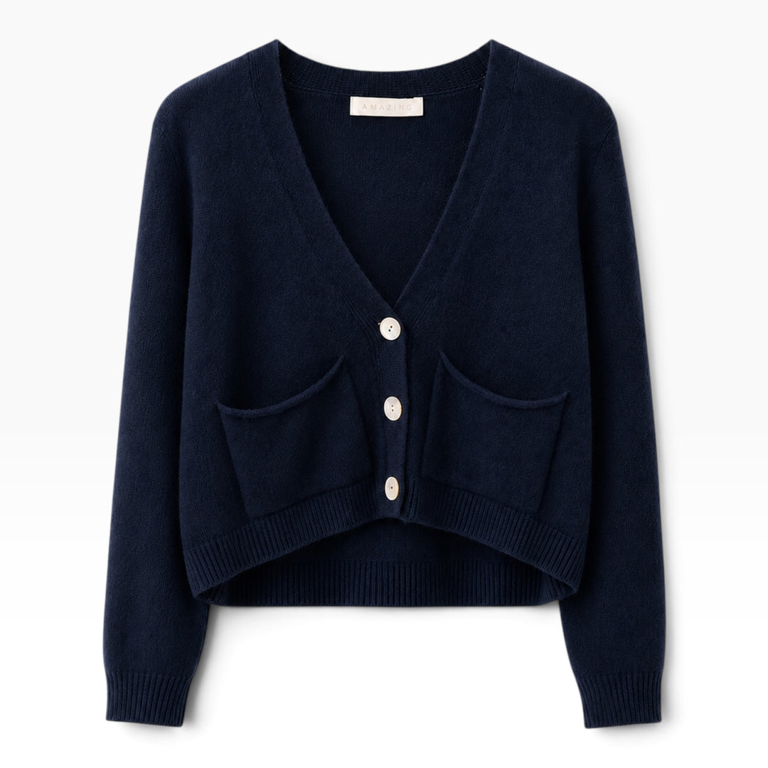 Amazing Woman Pook Crop Cardigan Dark Navy