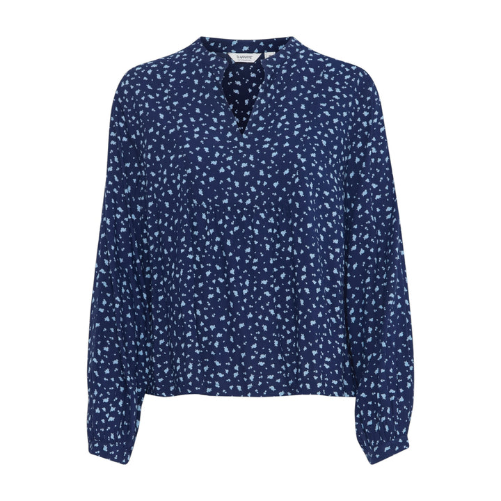 B Young Josa Blouse Small Blue Floral