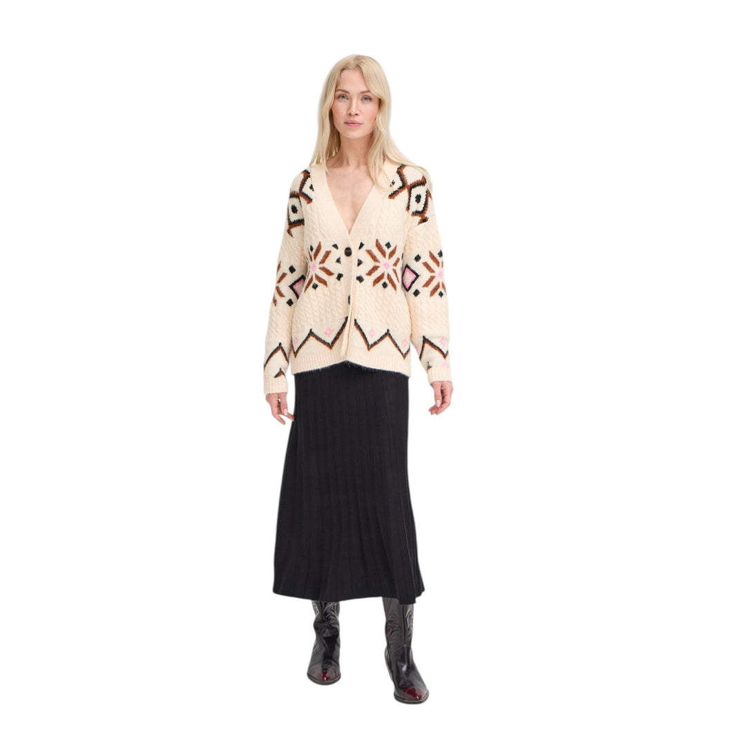 B Young Melpa Cardigan Birch Melange
