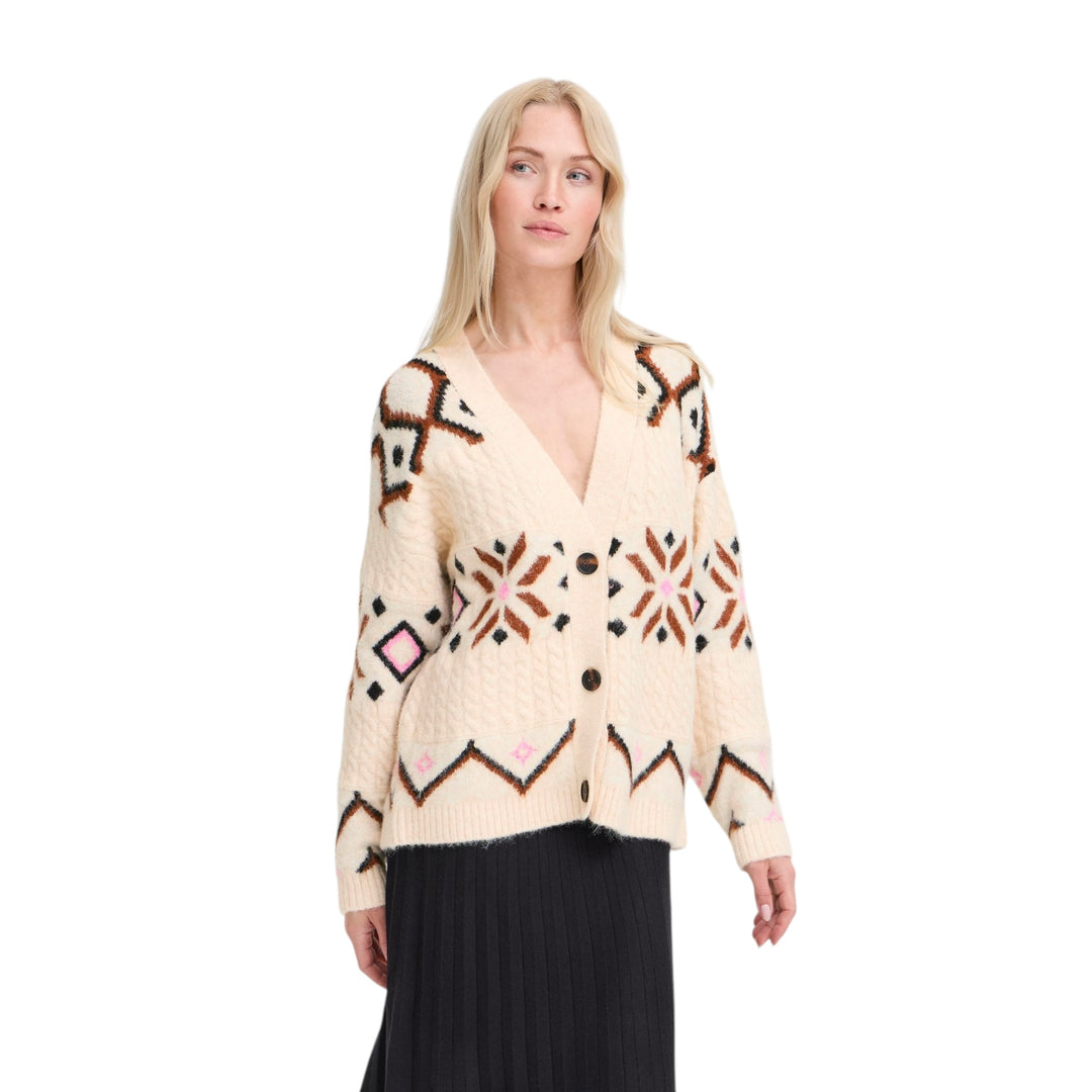 B Young Melpa Cardigan Birch Melange