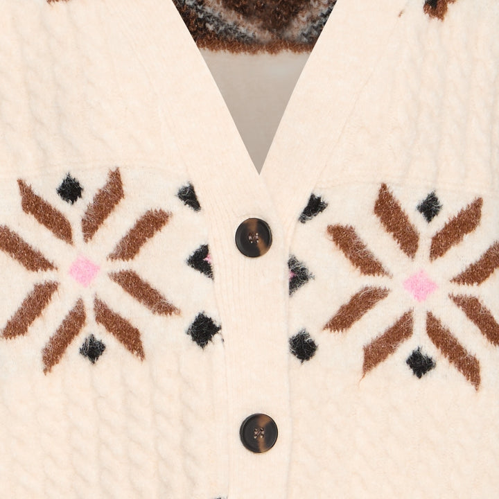 B Young Melpa Cardigan Birch Melange