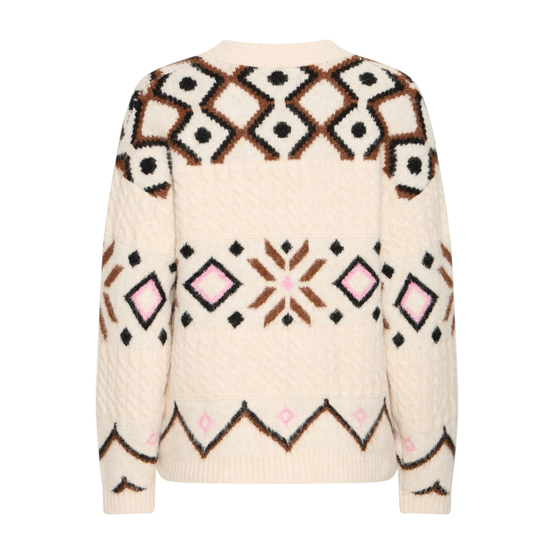 B Young Melpa Cardigan Birch Melange