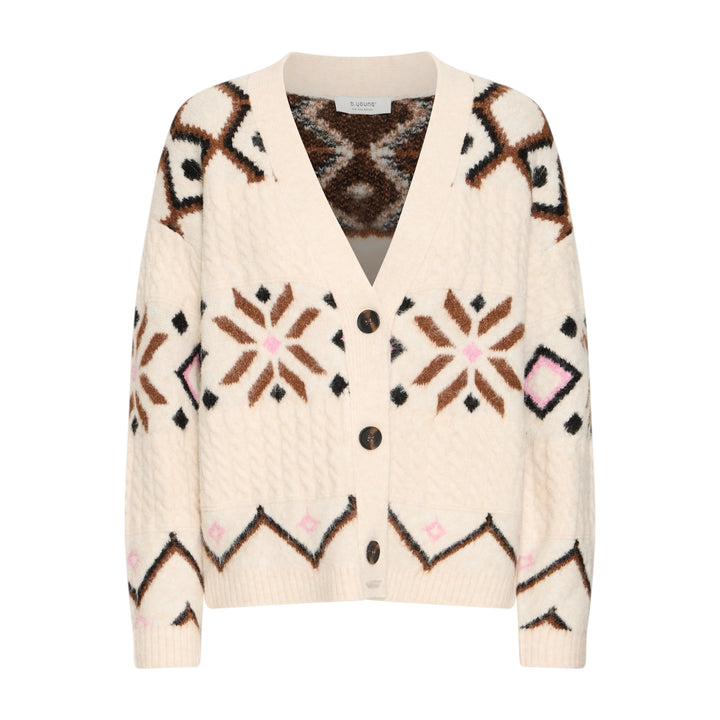 B Young Melpa Cardigan Birch Melange