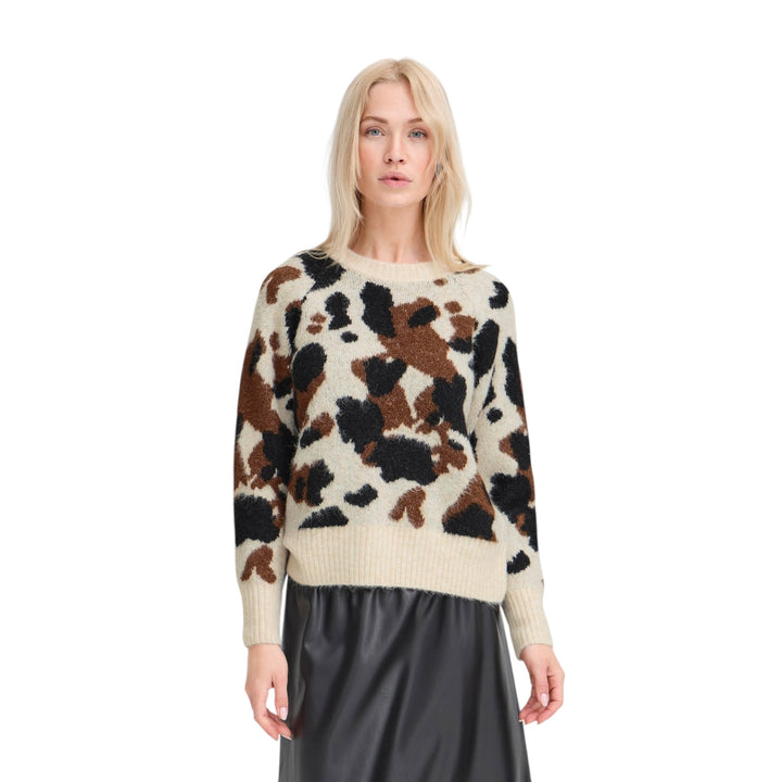 B Young Omea Cow Jumper Birch
