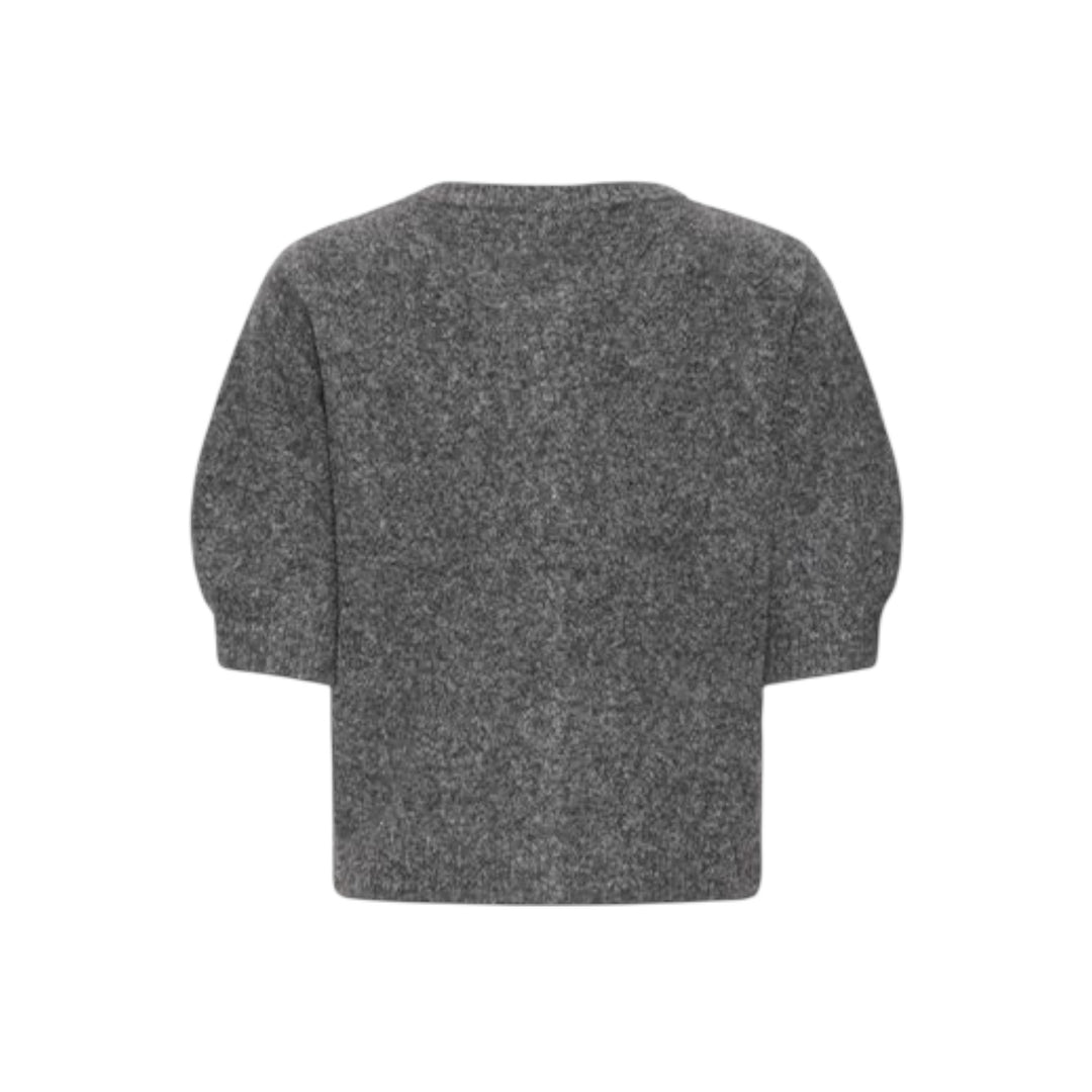 B Young Omea Decor Cardigan Dark Grey Melange