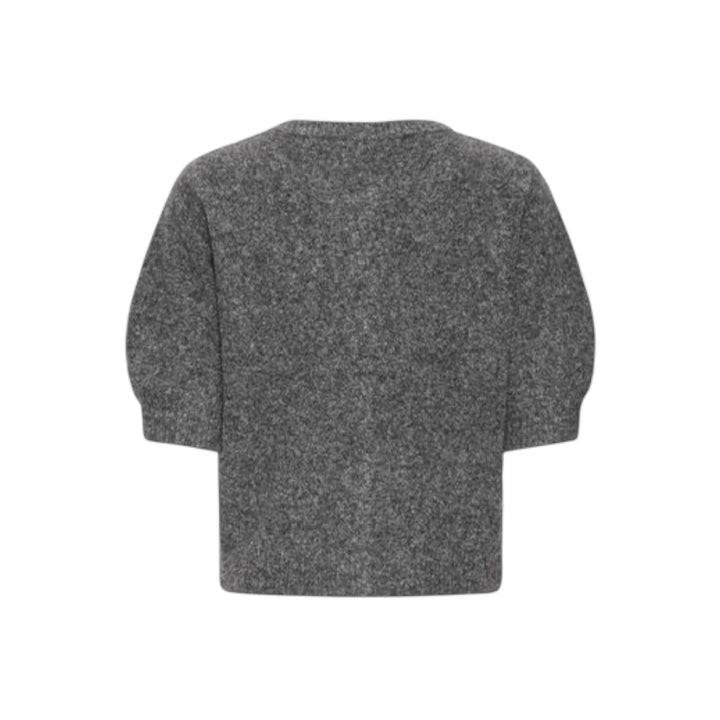 B Young Omea Decor Cardigan Dark Grey Melange