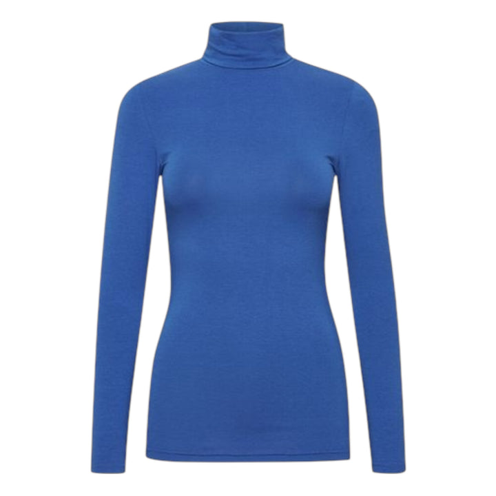 B Young Pamila Roll Neck Top Nautical Blue