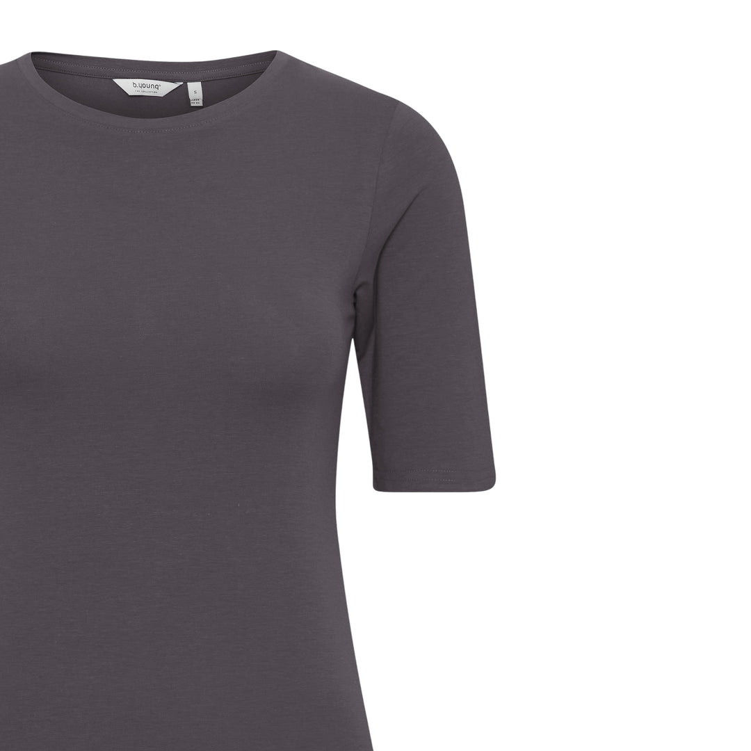 B Young Pamila Short Sleeve Top Blackened Pearl