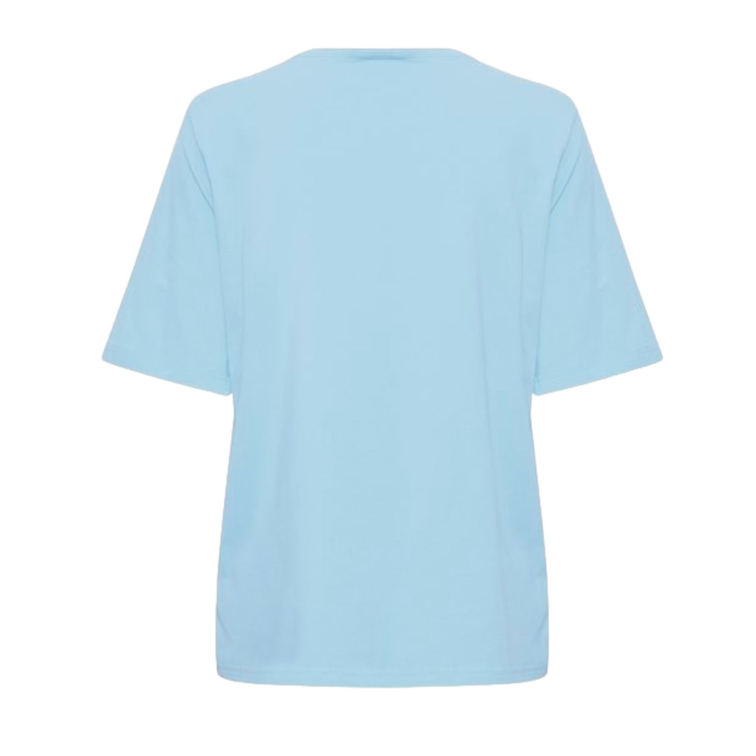 B Young Pamila Half Sleeve T-Shirt Vista Blue back view