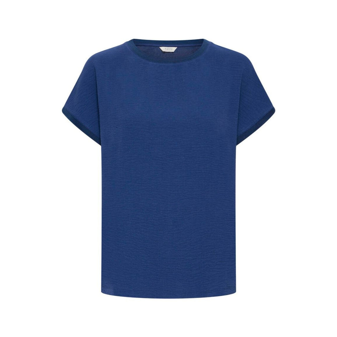 Short sleeve dark blue top