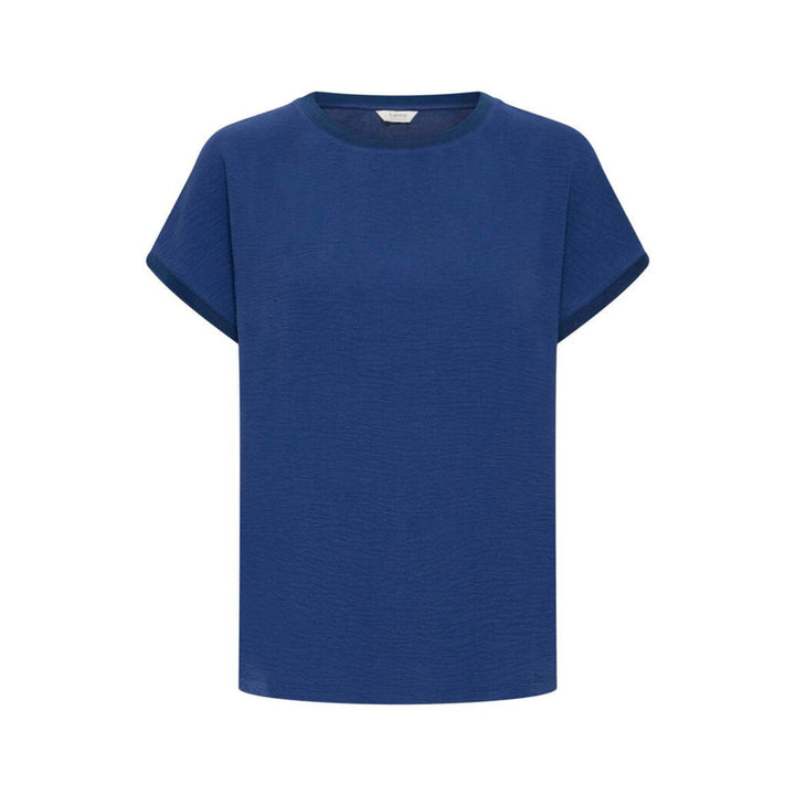 Short sleeve dark blue top