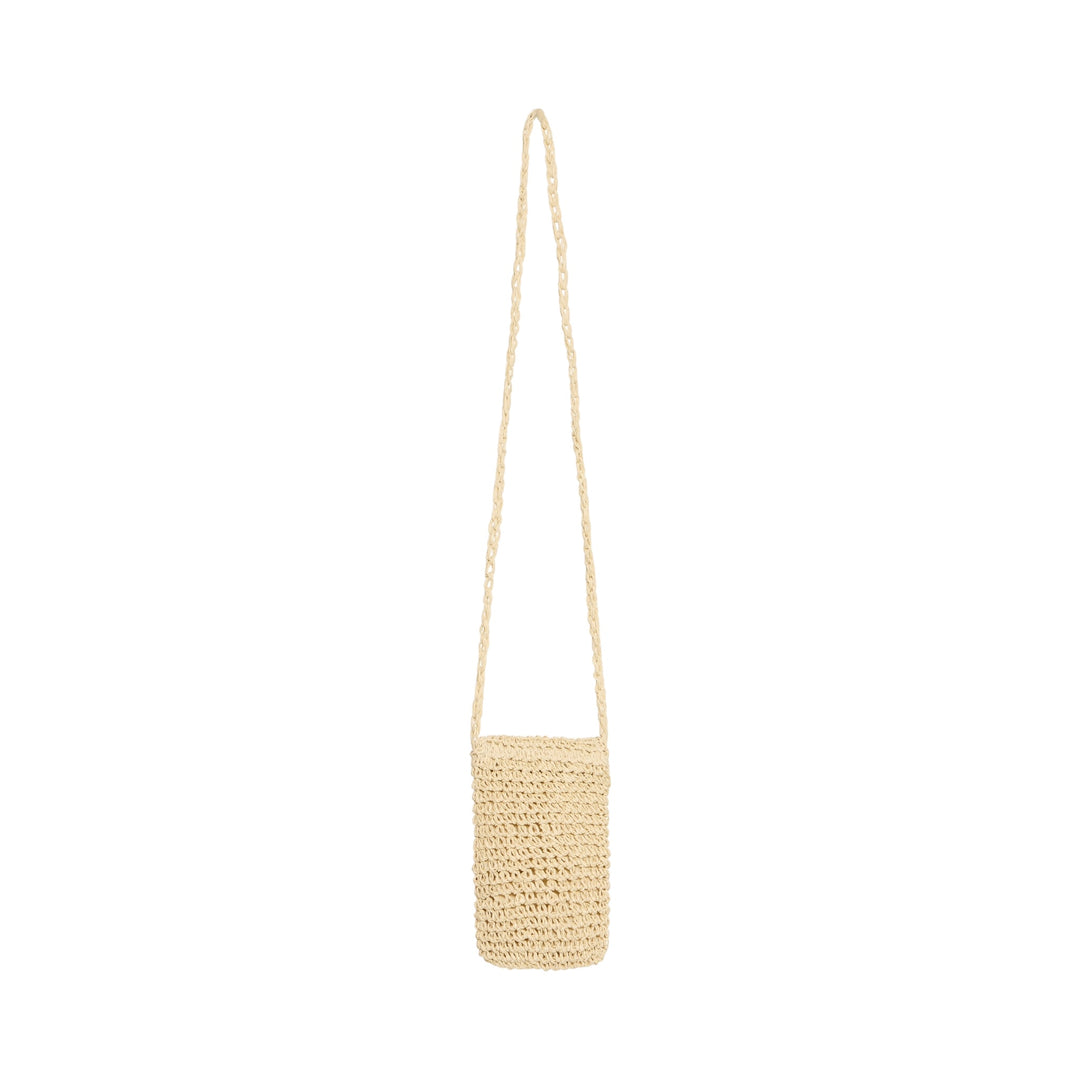 B Young Vibbe Phone Bag Natural Straw