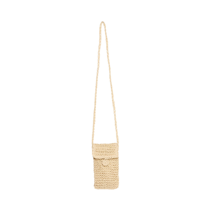 B Young Vibbe Phone Bag Natural Straw