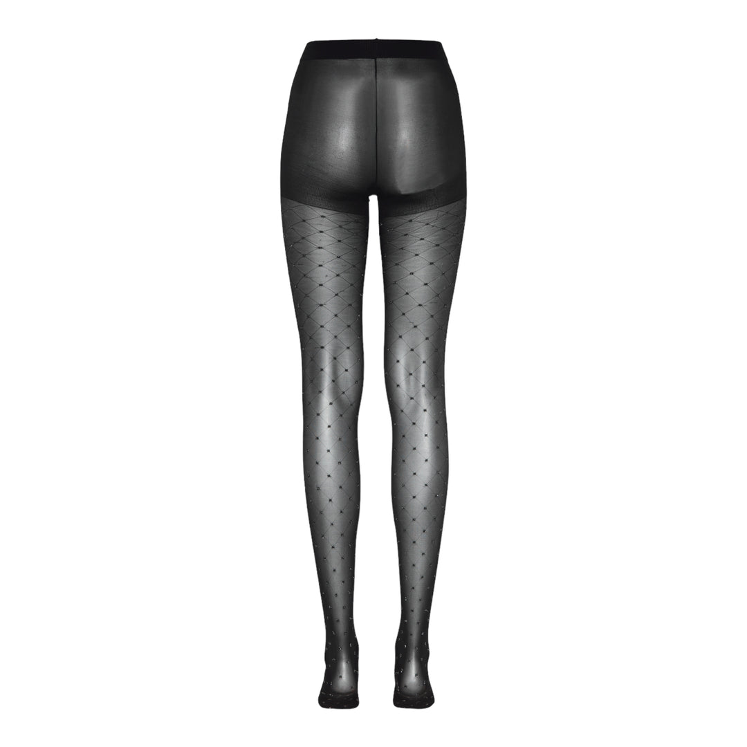 B Young Visla Glitter Tights Black Mix