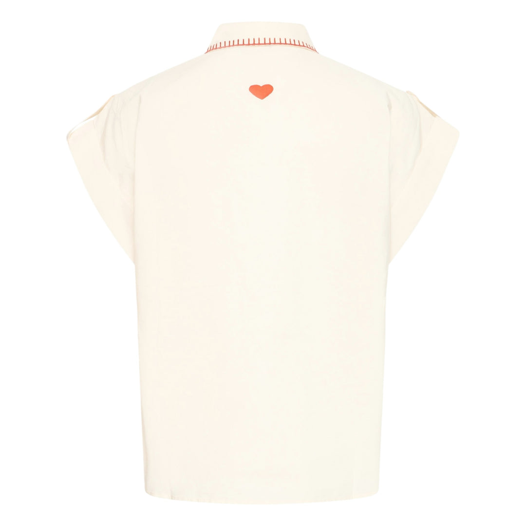 B.Young Jessel Embroidered Shirt Birch