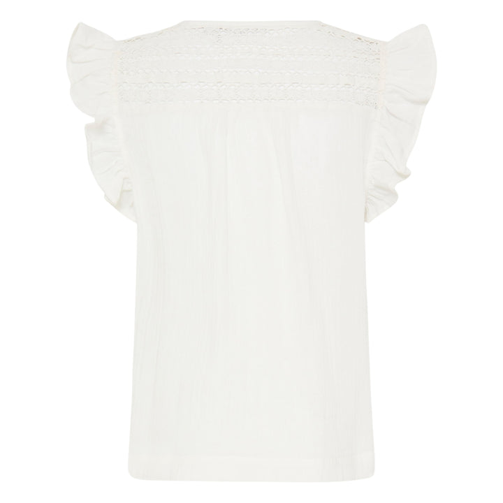 B.Young Berlin Frill Blouse Marshmallow