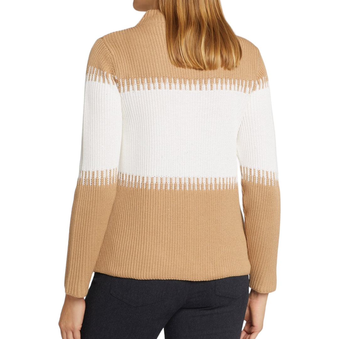 Gollehaug Colourblock Sweater Sand