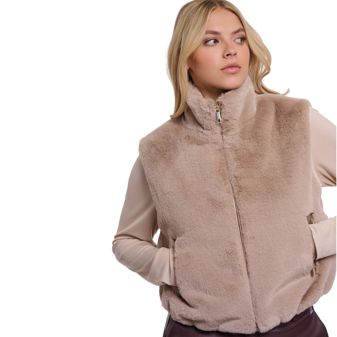 Rino & Pelle Nikki Short Waistcoat Oat