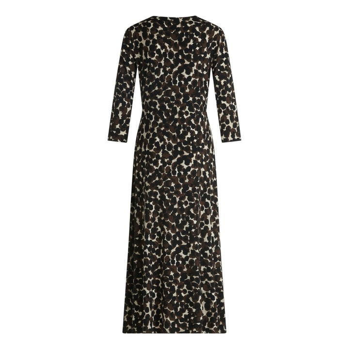Betty Barclay Ruched Dress Brown