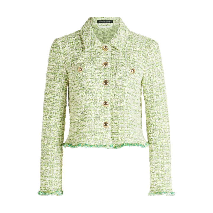 Betty Barclay Short Textured Jacket Green