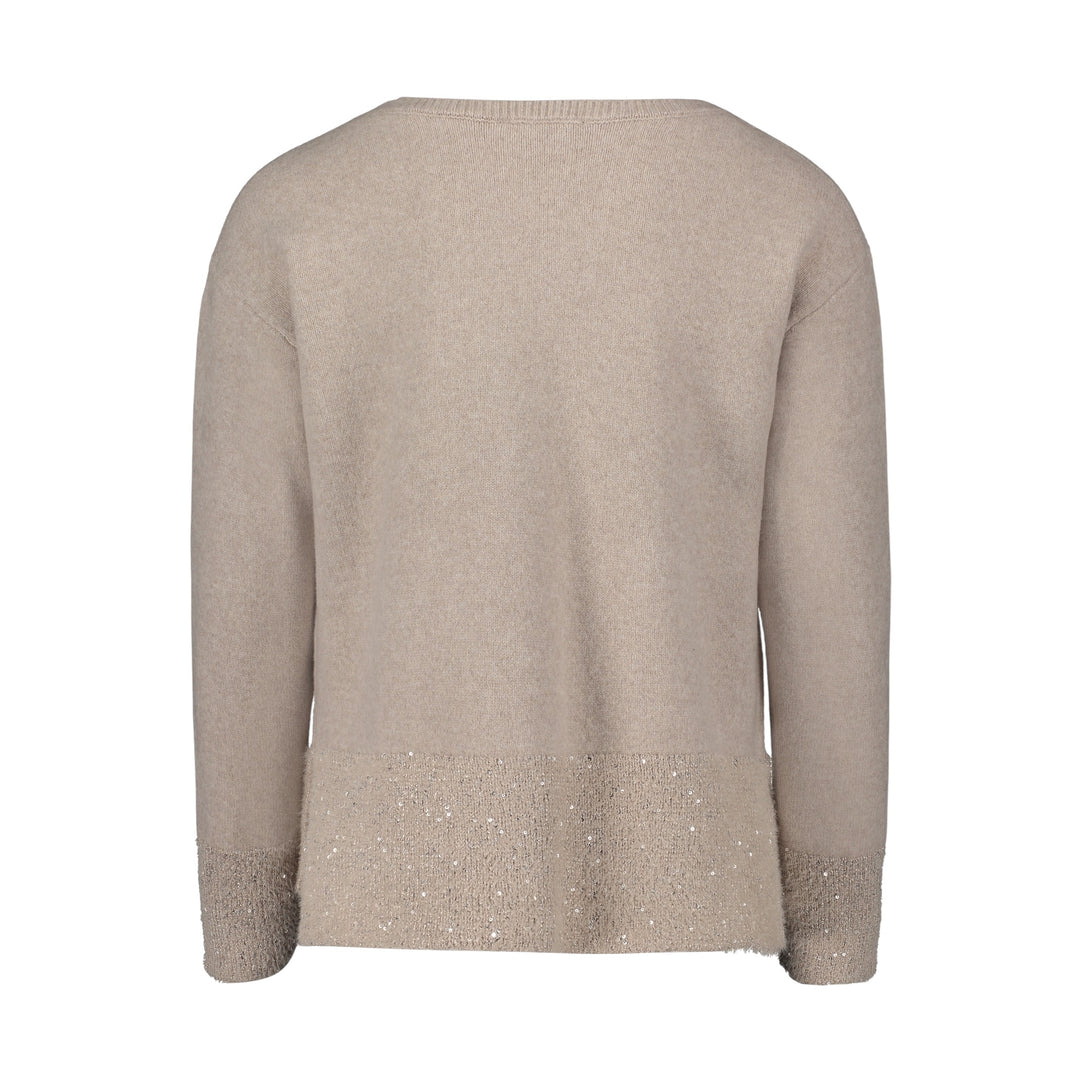 Betty Barclay Sweater with Sparkle Taupe