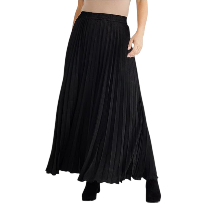Brave+True Alias Pleated Skirt Black