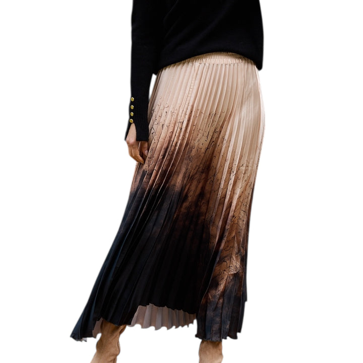 Brave+True Alias Pleated Skirt Calligraphy
