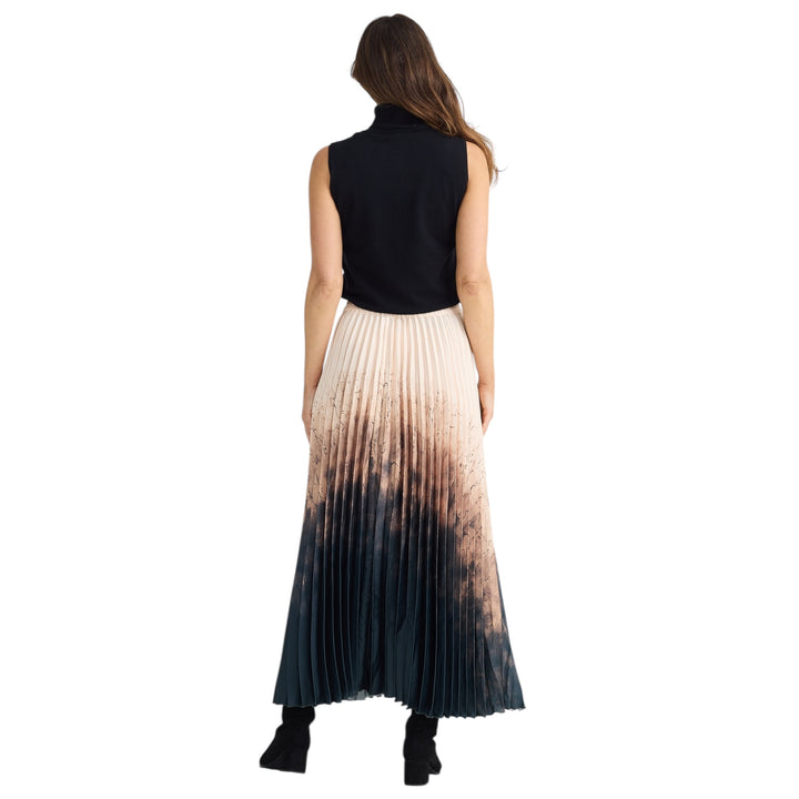 Brave+True Alias Pleated Skirt Calligraphy