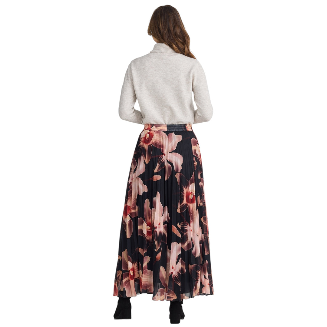 Brave+True Alias Pleated Skirt Night Orchid