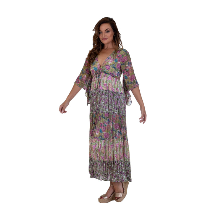 Calypso Romantic Maxi Dress Lilac