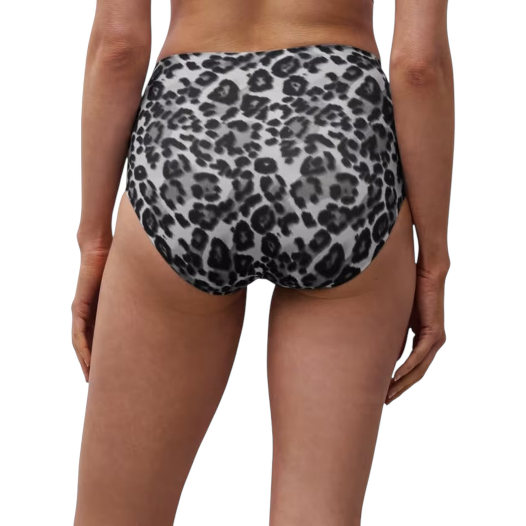 Chantelle SoftStretch High Waisted Brief Grey Leopard