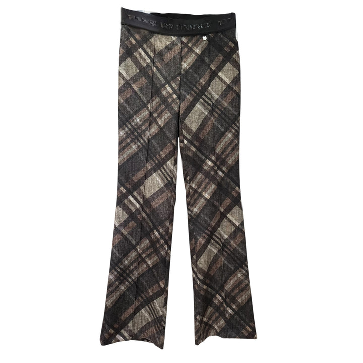 Robell Joella Trousers Chocolate Check