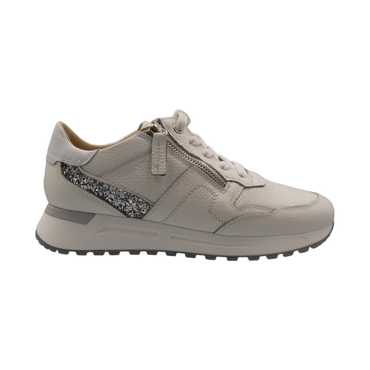 DL Sport Sneaker with Sequin White