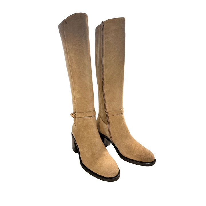DL Sport Suede Knee Boot Beige