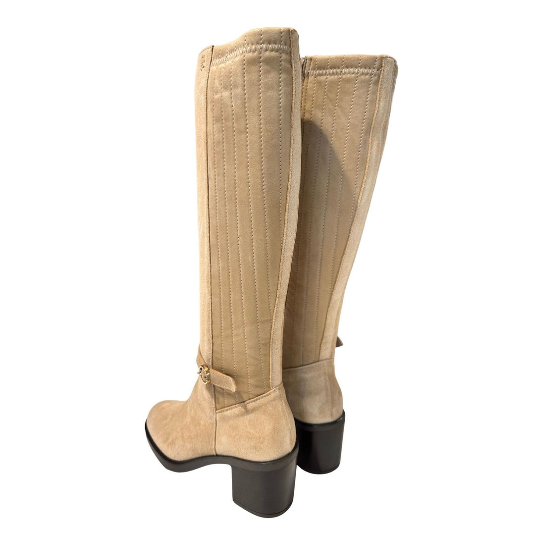 DL Sport Suede Knee Boot Beige