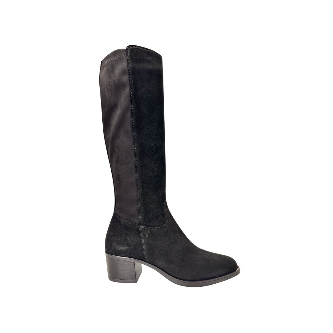 DL Sport Suede Knee Boot Black