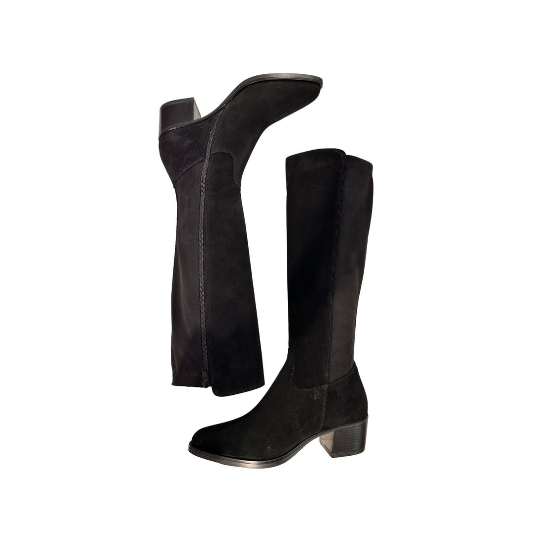 DL Sport Suede Knee Boot Black