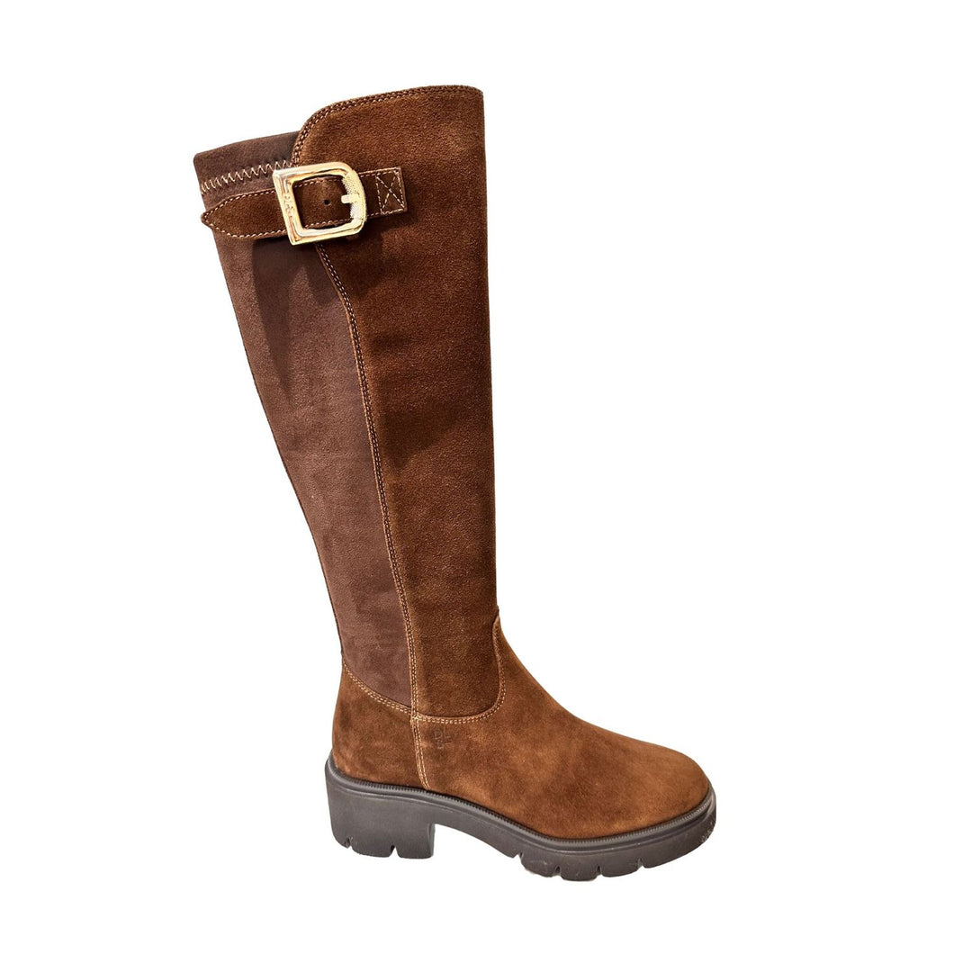 DL Sport Suede Knee Boot Chocolate Brown