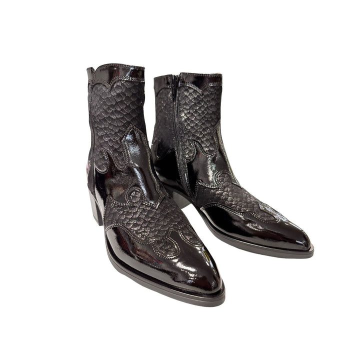 DL Sport Western Ankle Boot Black