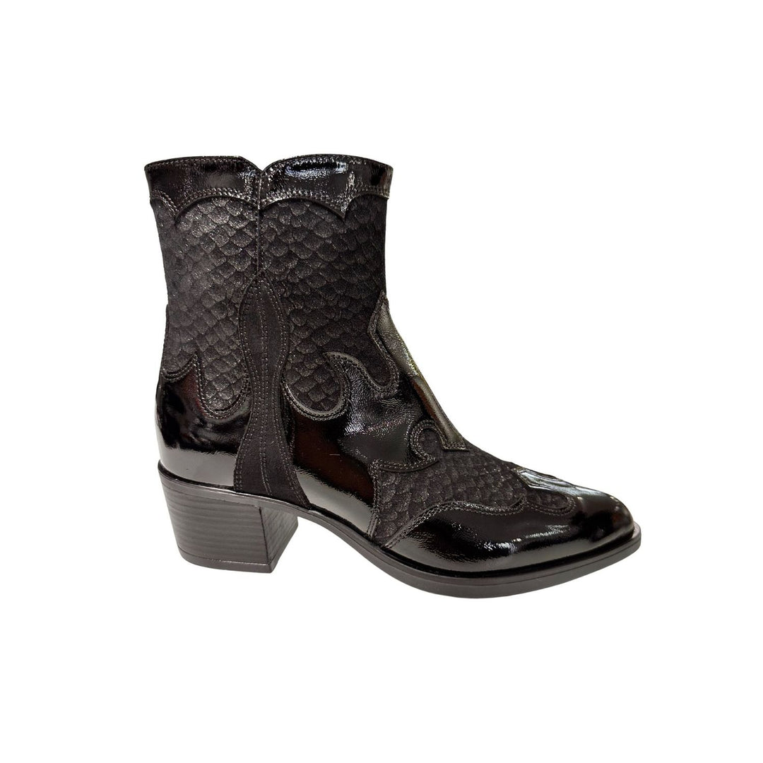DL Sport Western Ankle Boot Black