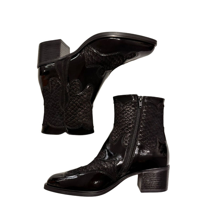 DL Sport Western Ankle Boot Black