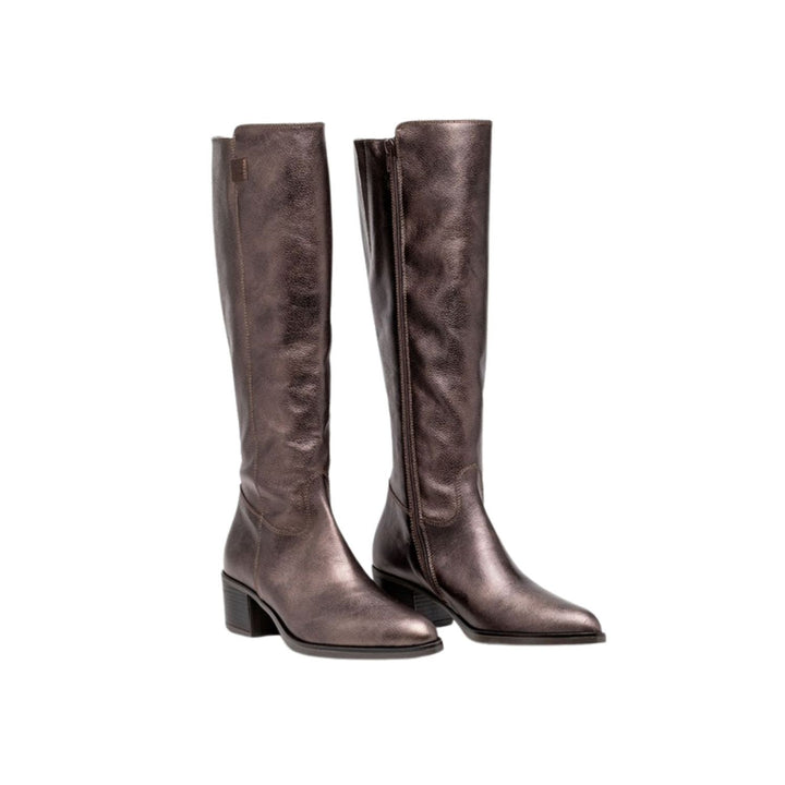 DL Sport Eliza Leather Knee Boot Bronze