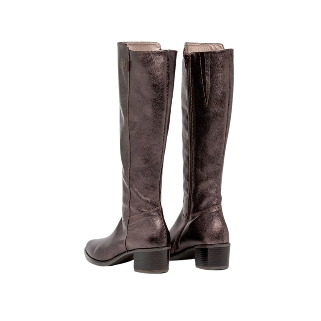 DL Sport Eliza Leather Knee Boot Bronze