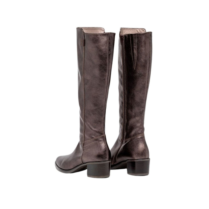 DL Sport Eliza Leather Knee Boot Bronze